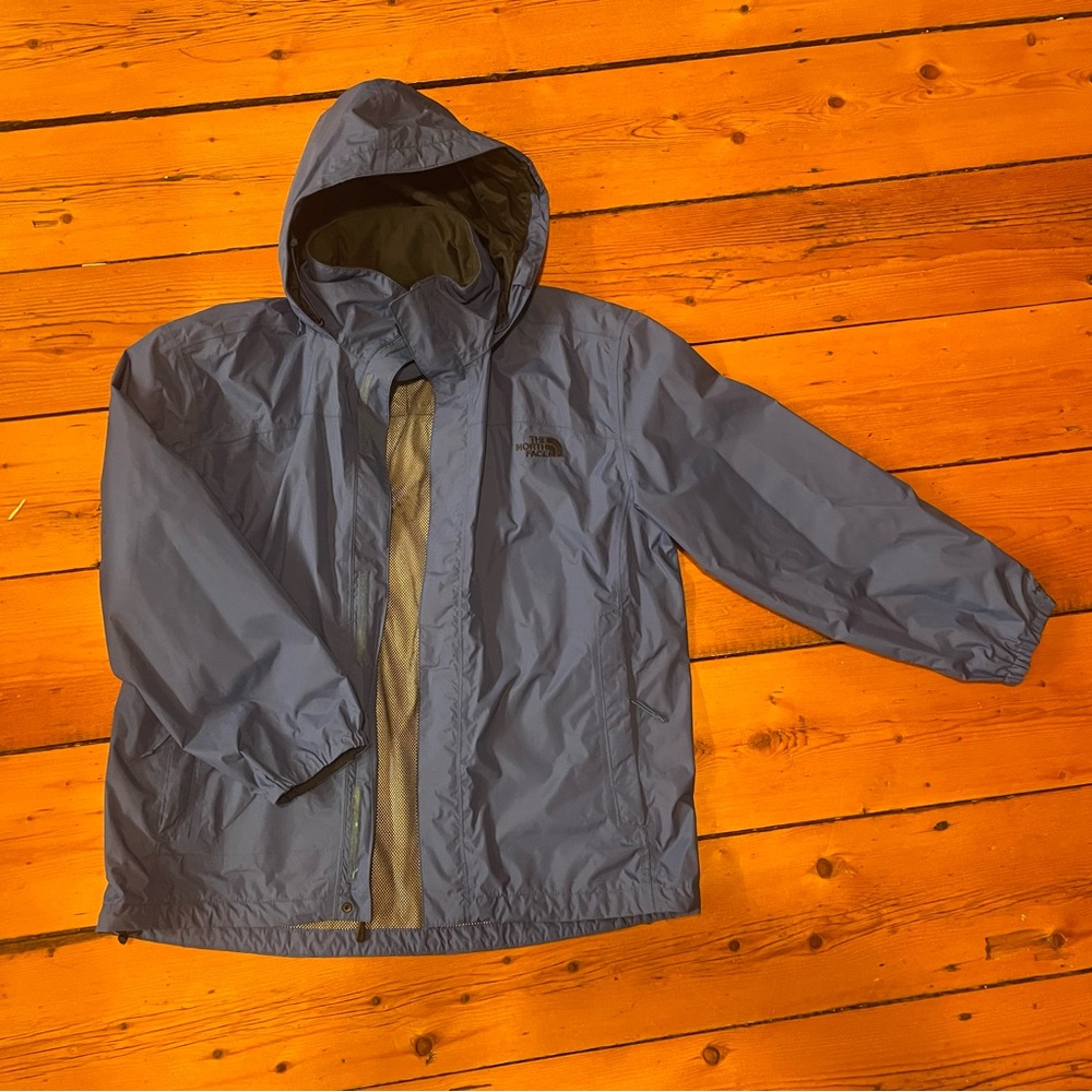 Men's Northface vibrant blue shell coat
